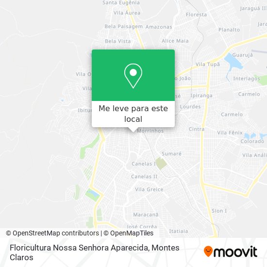 Floricultura Nossa Senhora Aparecida mapa