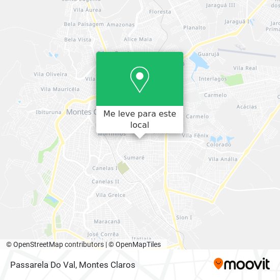 Passarela Do Val mapa