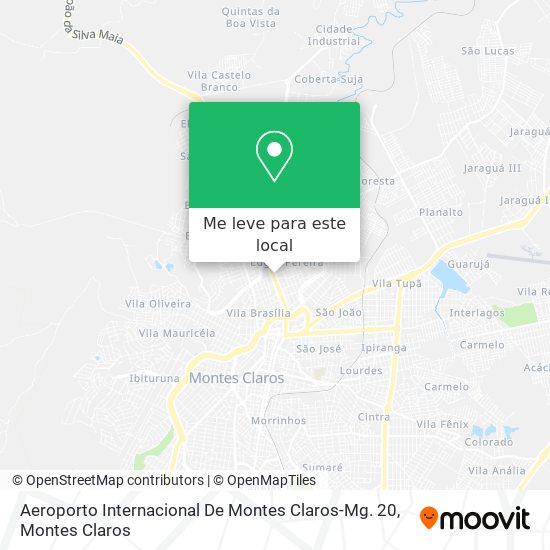 Aeroporto Internacional De Montes Claros-Mg. 20 mapa