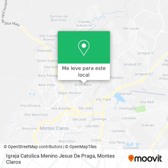 Igreja Catolica Menino Jesus De Praga mapa