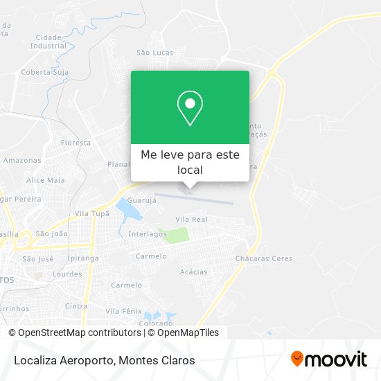 Localiza Aeroporto mapa