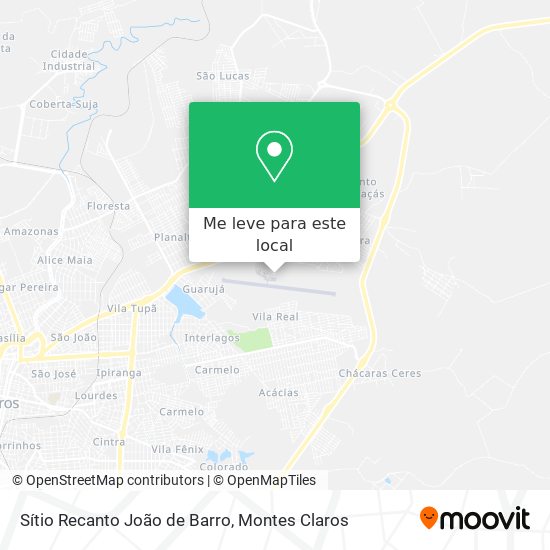 Sítio Recanto João de Barro mapa