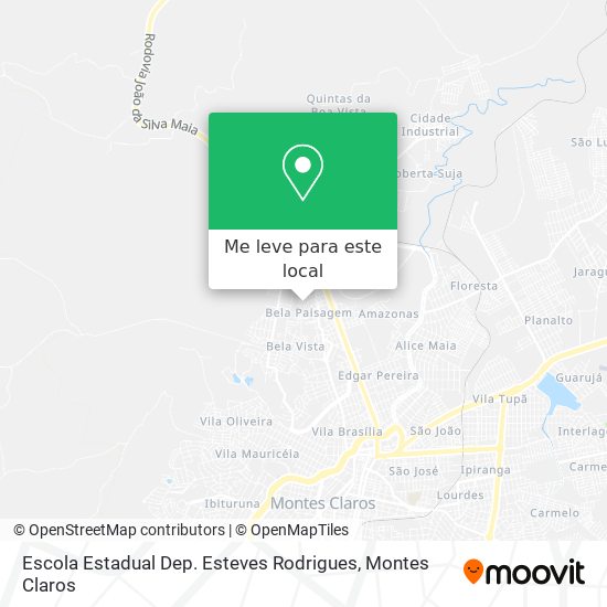 Escola Estadual Dep. Esteves Rodrigues mapa