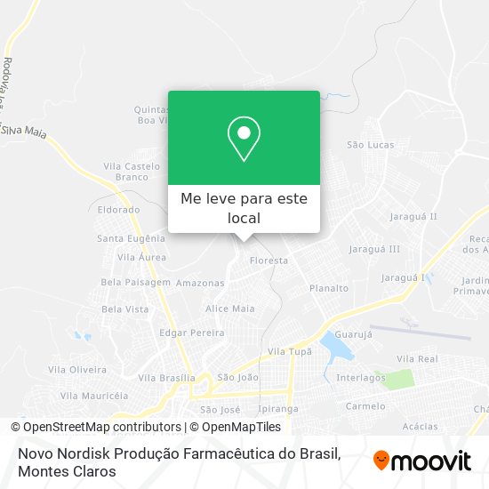 Novo Nordisk Produção Farmacêutica do Brasil mapa