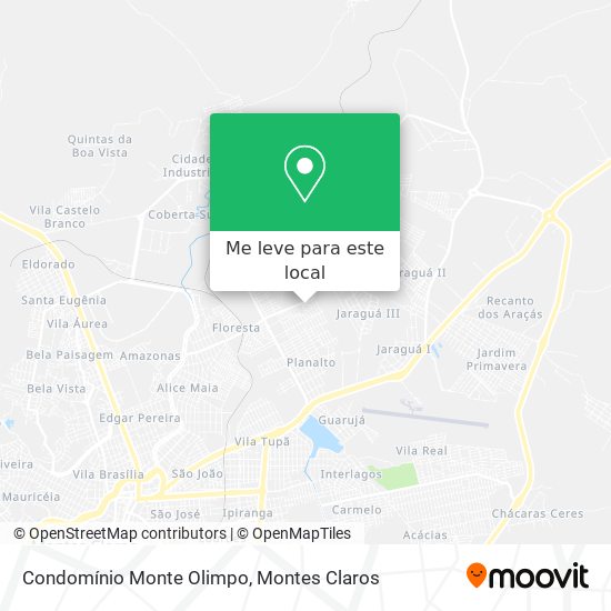 Condomínio Monte Olimpo mapa