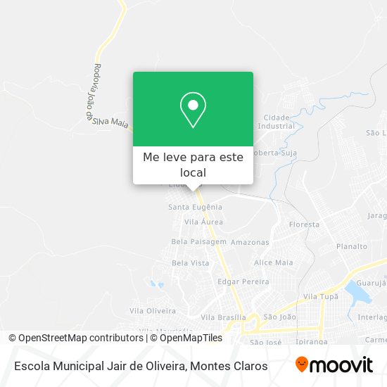 Escola Municipal Jair de Oliveira mapa