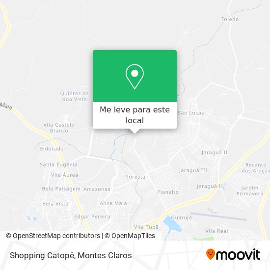 Shopping Catopê mapa