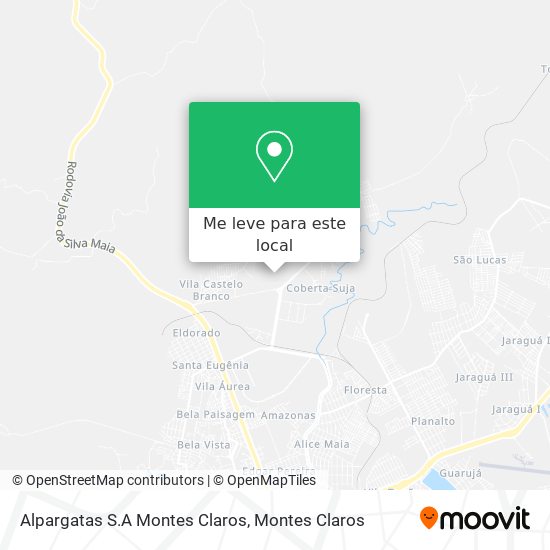 Alpargatas S.A Montes Claros mapa