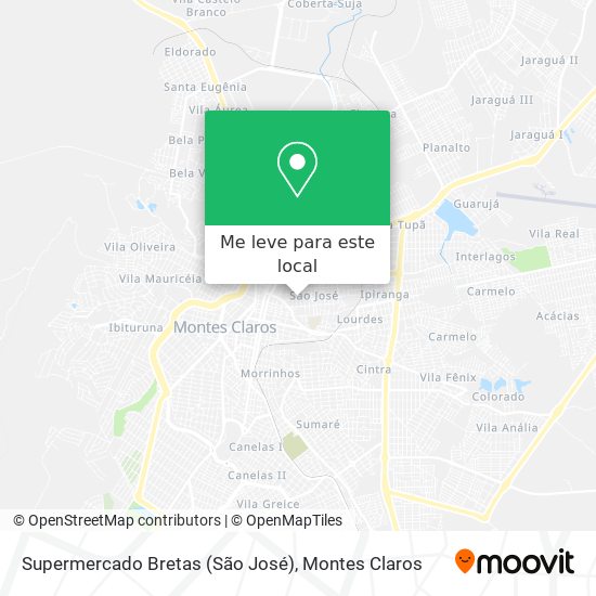 Supermercado Bretas (São José) mapa