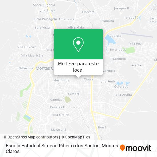 Escola Estadual Simeão Ribeiro dos Santos mapa