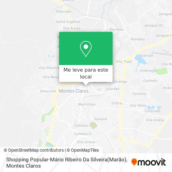 Shopping Popular-Mário Ribeiro Da Silveira(Marão) mapa