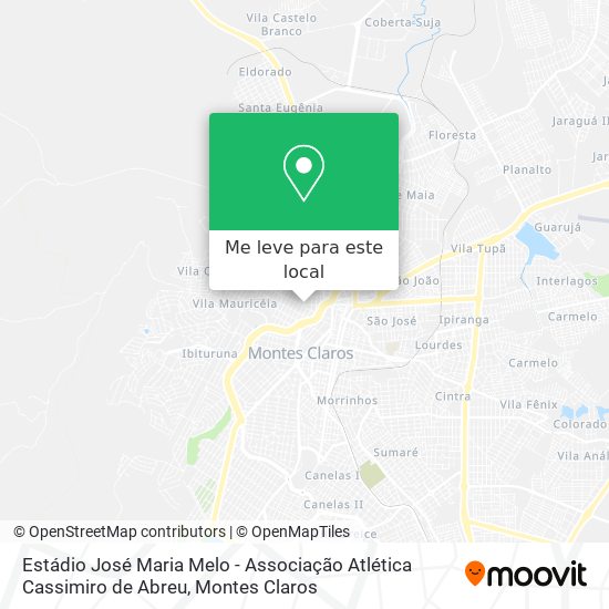 Estádio José Maria Melo - Associação Atlética Cassimiro de Abreu mapa