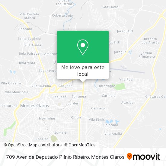 709 Avenida Deputado Plínio Ribeiro mapa