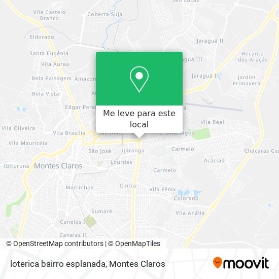 loterica bairro esplanada mapa
