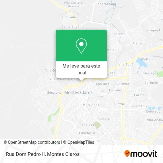 Rua Dom Pedro II mapa
