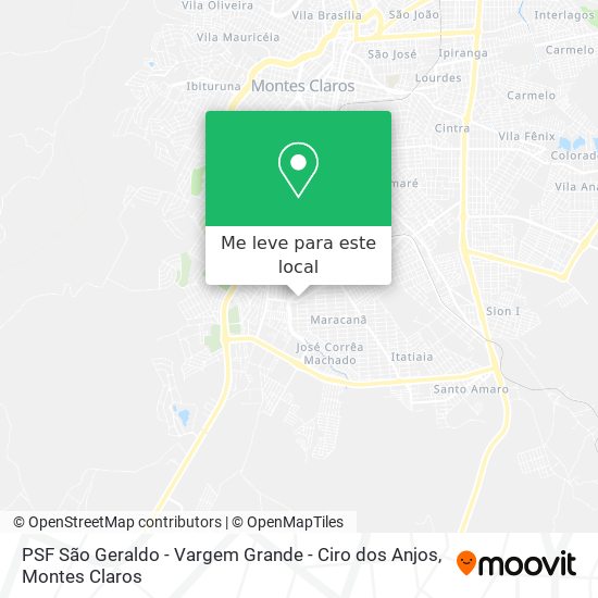 PSF São Geraldo - Vargem Grande - Ciro dos Anjos mapa