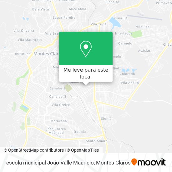 escola municipal João Valle Maurício mapa