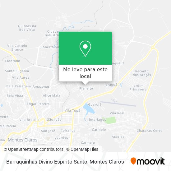 Barraquinhas Divino Espírito Santo mapa