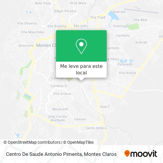 Centro De Saude Antonio Pimenta mapa