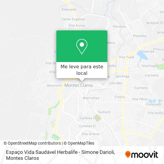 Espaço Vida Saudável Herbalife - Simone Darioli mapa
