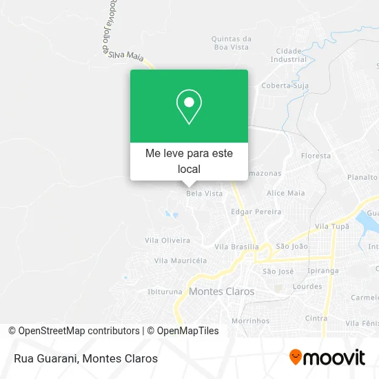Rua Guarani mapa