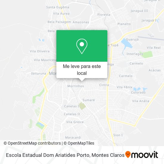 Escola Estadual Dom Ariatides Porto mapa