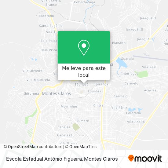 Escola Estadual Antônio Figueira mapa