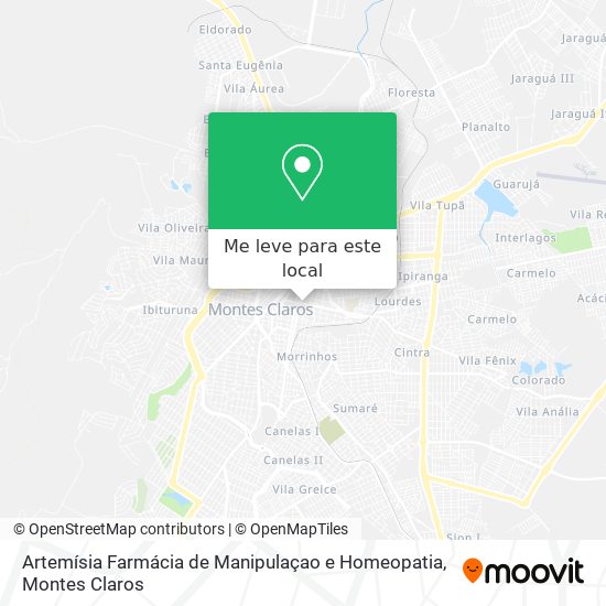 Artemísia Farmácia de Manipulaçao e Homeopatia mapa