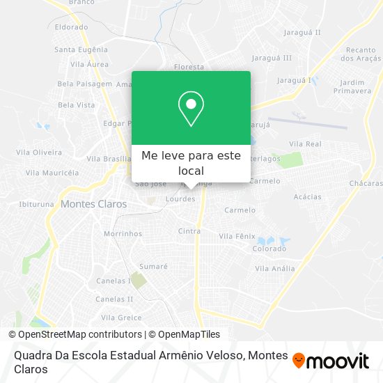 Quadra Da Escola Estadual Armênio Veloso mapa
