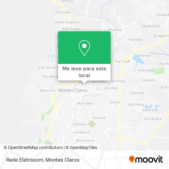 Rede Eletrosom mapa