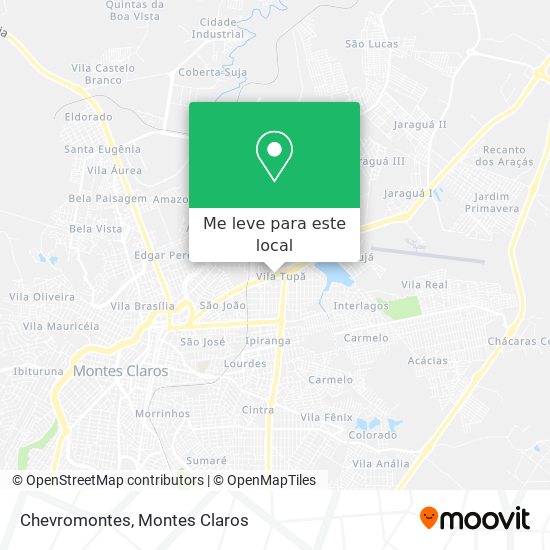 Chevromontes mapa