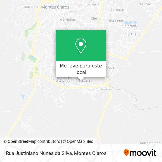 Rua Justiniano Nunes da Silva mapa