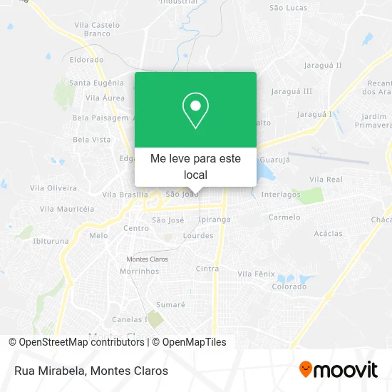 Rua Mirabela mapa