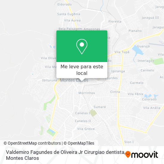 Valdemiro Fagundes de Oliveira Jr Cirurgiao dentista mapa