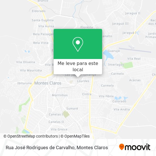 Rua José Rodrigues de Carvalho mapa