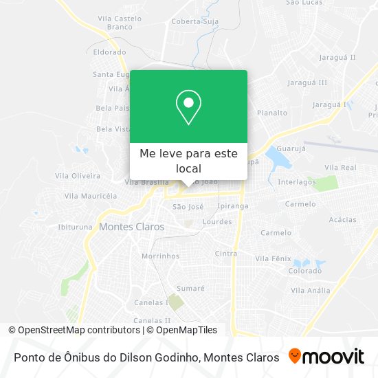 Ponto de Ônibus do Dilson Godinho mapa