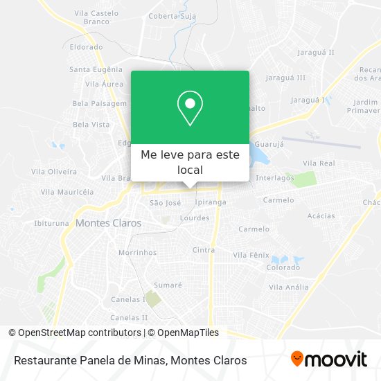 Restaurante Panela de Minas mapa
