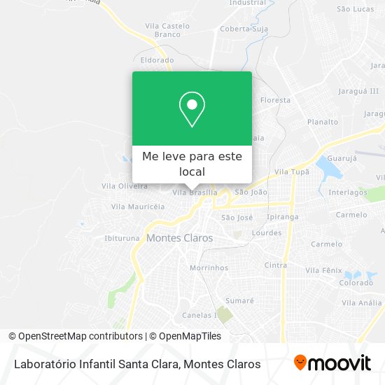 Laboratório Infantil Santa Clara mapa