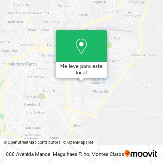 888 Avenida Manoel Magalhaes Filho mapa