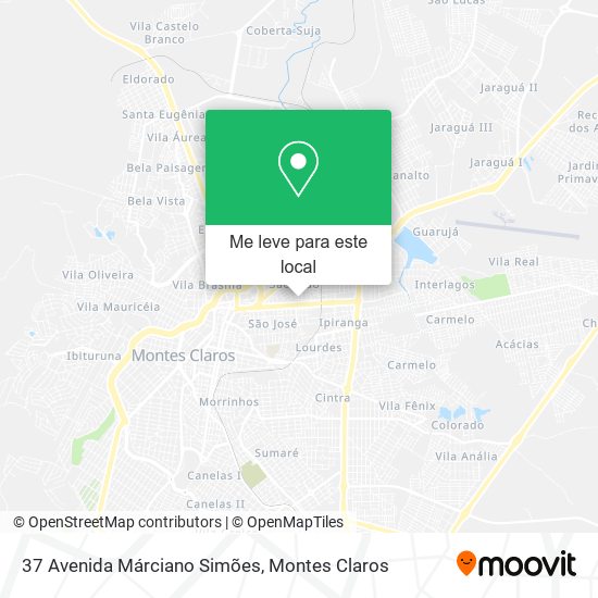 37 Avenida Márciano Simões mapa