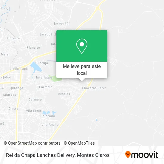 Rei da Chapa Lanches Delivery mapa