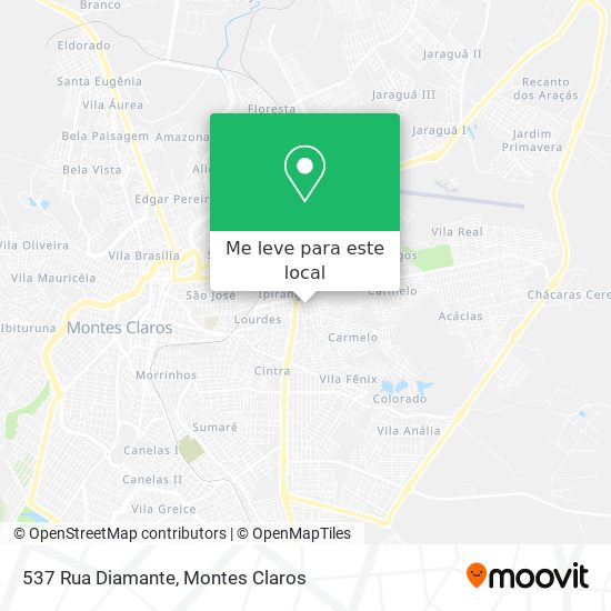 537 Rua Diamante mapa