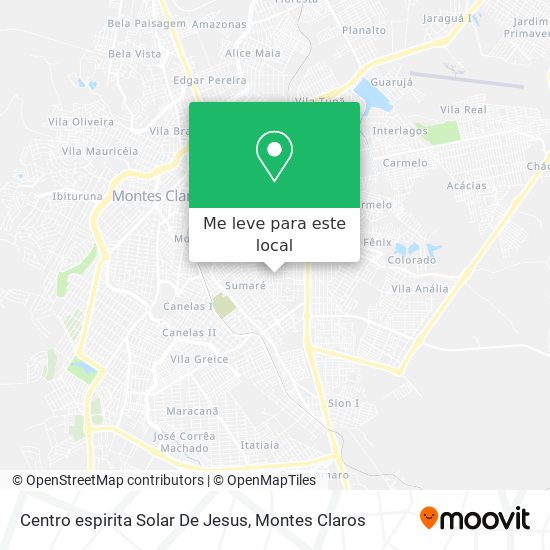 Centro espirita Solar De Jesus mapa