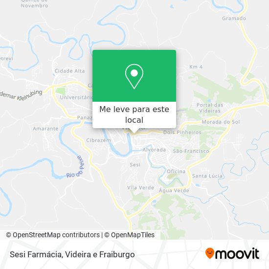 Sesi Farmácia mapa