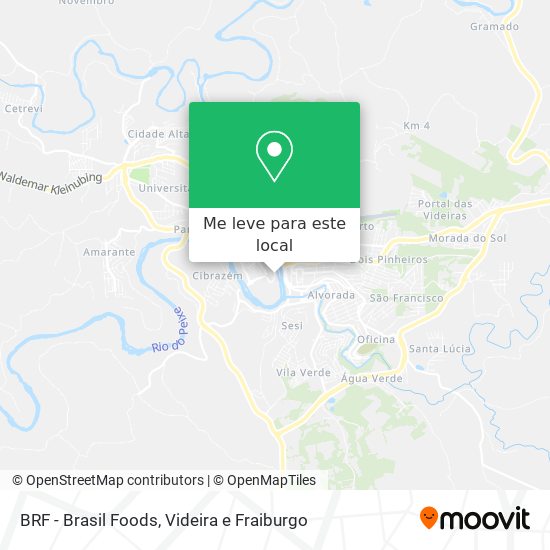 BRF - Brasil Foods mapa