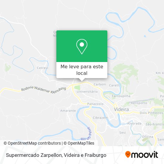 Supermercado Zarpellon mapa