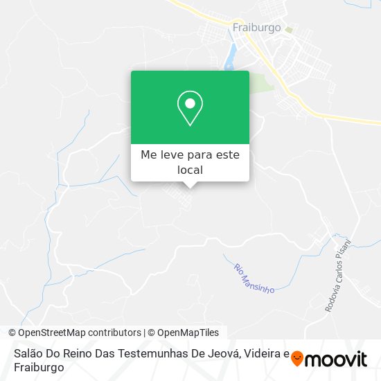 Salão Do Reino Das Testemunhas De Jeová mapa