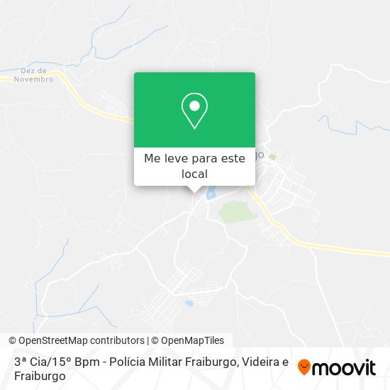 3ª Cia / 15º Bpm - Polícia Militar Fraiburgo mapa
