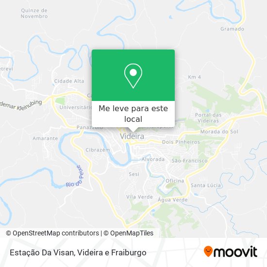 Estação Da Visan mapa