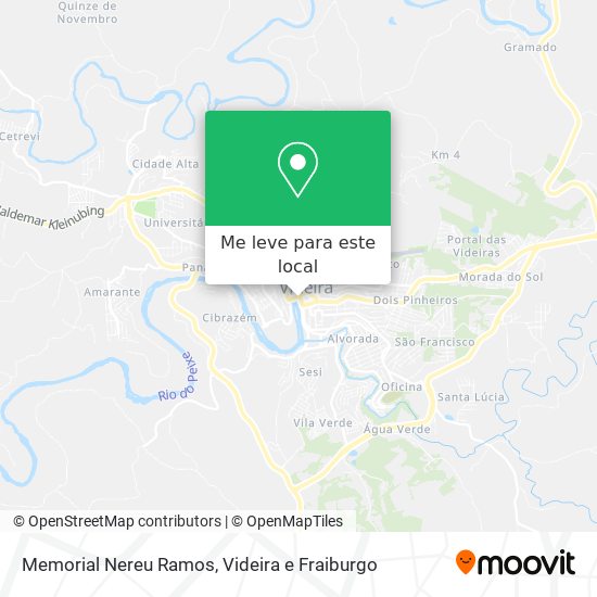 Memorial Nereu Ramos mapa